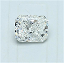 Natural Diamond 0.69 Carats, Radiant with  Cut, H Color, SI1 Clarity and Certified by GIA