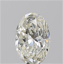 Natural Diamond 1.22 Carats, Oval with  Cut, J Color, SI1 Clarity and Certified by GIA