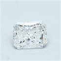Natural Diamond 0.72 Carats, Radiant with  Cut, E Color, VS2 Clarity and Certified by GIA