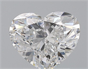 Natural Diamond 2.00 Carats, Heart with  Cut, D Color, VS2 Clarity and Certified by GIA
