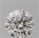 Natural Diamond 0.50 Carats, Round with Excellent Cut, J Color, I1 Clarity and Certified by GIA