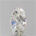 Natural Diamond 2.05 Carats, Oval with  Cut, I Color, SI1 Clarity and Certified by GIA