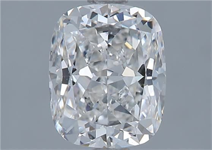 Foto Diamante Natural 1.52 quilates, Del cojín , Color F, claridad VS1 y certificado GIA de