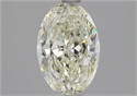 Natural Diamond 1.50 Carats, Oval with  Cut, M Color, VVS2 Clarity and Certified by GIA