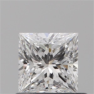 Picture of Natural Diamond 0.52 Carats, Princess with  Cut, D Color, SI1 Clarity and Certified by GIA