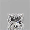 Natural Diamond 0.30 Carats, Princess with  Cut, E Color, VVS1 Clarity and Certified by GIA