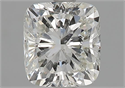Natural Diamond 1.51 Carats, Cushion with  Cut, H Color, SI2 Clarity and Certified by GIA