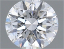 Natural Diamond 0.40 Carats, Round with Excellent Cut, F Color, SI2 Clarity and Certified by IGI