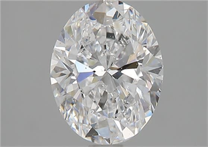 Foto Diamante Natural 1.51 quilates, Ovalado , Color D, claridad SI1 y certificado GIA de