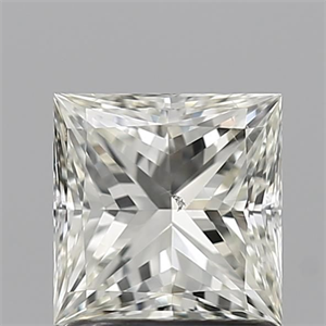 Picture of Natural Diamond 1.21 Carats, Princess with  Cut, L Color, SI1 Clarity and Certified by GIA