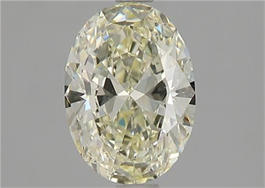 Picture of Natural Diamond 1.29 Carats, Oval with  Cut, M Color, IF Clarity and Certified by GIA
