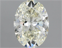 Natural Diamond 1.00 Carats, Oval with  Cut, J Color, VS2 Clarity and Certified by IGI