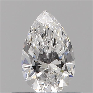 Foto Diamante Natural 0.37 quilates, De pera , Color D, claridad VS1 y certificado GIA de