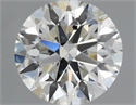 Natural Diamond 0.61 Carats, Round with Excellent Cut, I Color, SI2 Clarity and Certified by IGI