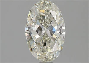 Picture of Natural Diamond 1.02 Carats, Oval with  Cut, J Color, VVS2 Clarity and Certified by GIA