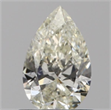 Natural Diamond 0.61 Carats, Pear with  Cut, K Color, I1 Clarity and Certified by GIA
