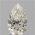 Natural Diamond 0.50 Carats, Pear with  Cut, K Color, I1 Clarity and Certified by GIA