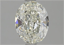 Natural Diamond 1.02 Carats, Oval with  Cut, J Color, VVS2 Clarity and Certified by GIA