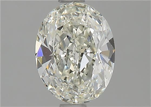 Picture of Natural Diamond 1.02 Carats, Oval with  Cut, J Color, VVS2 Clarity and Certified by GIA