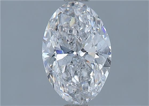Picture of Natural Diamond 1.01 Carats, Oval with  Cut, E Color, SI2 Clarity and Certified by GIA