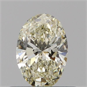 Natural Diamond 0.40 Carats, Oval with  Cut, M Color, SI1 Clarity and Certified by GIA