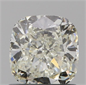Natural Diamond 0.91 Carats, Cushion with  Cut, K Color, VS2 Clarity and Certified by GIA