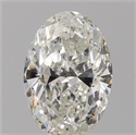 Natural Diamond 1.01 Carats, Oval with  Cut, G Color, SI2 Clarity and Certified by HRD