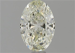 Foto Diamante Natural 0.56 quilates, Ovalado , Color L, claridad IF y certificado GIA de