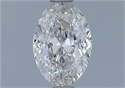 Natural Diamond 0.70 Carats, Oval with  Cut, H Color, VVS2 Clarity and Certified by GIA