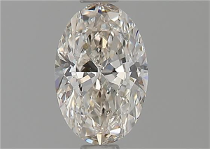 Foto Diamante Natural 0.70 quilates, Ovalado , Color J, claridad VS1 y certificado GIA de