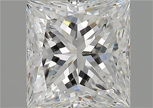 Foto Diamante Natural 2.08 quilates, Princesa , Color F, claridad SI2 y certificado GIA de