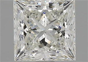 Picture of Natural Diamond 1.63 Carats, Princess with  Cut, H Color, VS2 Clarity and Certified by GIA