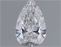 Diamante Natural 0.50 quilates, De pera , Color D, claridad SI1 y certificado GIA