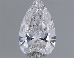 Foto Diamante Natural 0.50 quilates, De pera , Color D, claridad SI1 y certificado GIA de