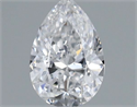 Natural Diamond 0.27 Carats, Pear with  Cut, D Color, SI1 Clarity and Certified by GIA