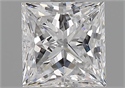 Natural Diamond 1.50 Carats, Princess with  Cut, E Color, SI1 Clarity and Certified by GIA