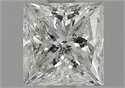 Natural Diamond 1.02 Carats, Princess with  Cut, H Color, I2 Clarity and Certified by GIA