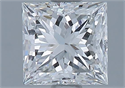 Natural Diamond 1.01 Carats, Princess with  Cut, H Color, VS2 Clarity and Certified by GIA