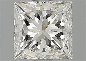 Picture of Natural Diamond 1.01 Carats, Princess with  Cut, K Color, SI2 Clarity and Certified by GIA