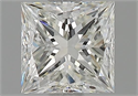 Natural Diamond 0.98 Carats, Princess with  Cut, H Color, VVS2 Clarity and Certified by GIA