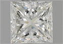 Natural Diamond 0.96 Carats, Princess with  Cut, I Color, VVS2 Clarity and Certified by GIA