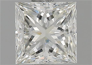 Picture of Natural Diamond 0.96 Carats, Princess with  Cut, I Color, VVS2 Clarity and Certified by GIA