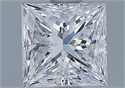 Natural Diamond 0.90 Carats, Princess with  Cut, D Color, VS1 Clarity and Certified by GIA