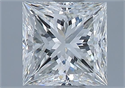 Natural Diamond 0.90 Carats, Princess with  Cut, H Color, VS1 Clarity and Certified by GIA
