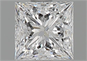 Natural Diamond 0.90 Carats, Princess with  Cut, F Color, SI2 Clarity and Certified by GIA