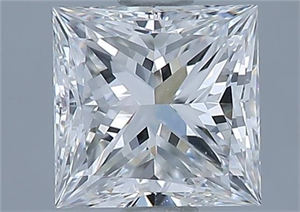 Foto Diamante Natural 0.90 quilates, Princesa , Color F, claridad VVS2 y certificado GIA de