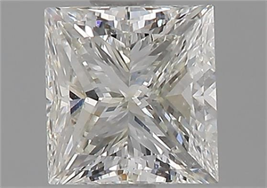 Picture of Natural Diamond 0.91 Carats, Princess with  Cut, H Color, VS2 Clarity and Certified by GIA