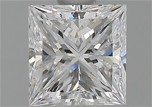 Foto Diamante Natural 0.80 quilates, Princesa , Color D, claridad SI1 y certificado GIA de