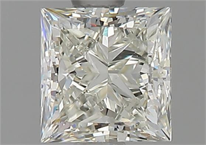 Picture of Natural Diamond 0.90 Carats, Princess with  Cut, K Color, VS1 Clarity and Certified by GIA