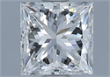 Natural Diamond 0.80 Carats, Princess with  Cut, G Color, SI1 Clarity and Certified by GIA